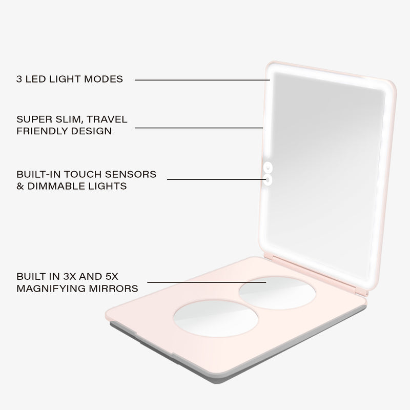 Mini Pose 2.0 | LED Mirror on The Go. by Vanity Planet