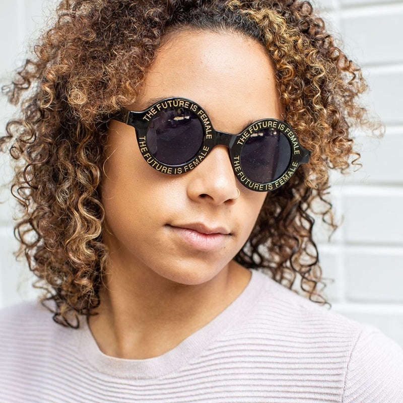 Future Is Female Sunglasses, Black by Gleam Eyewear