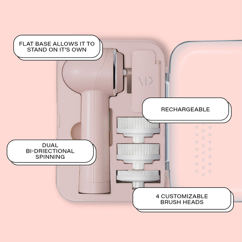 Raedia 2.0 | Facial Cleansing Brush + Body Brush