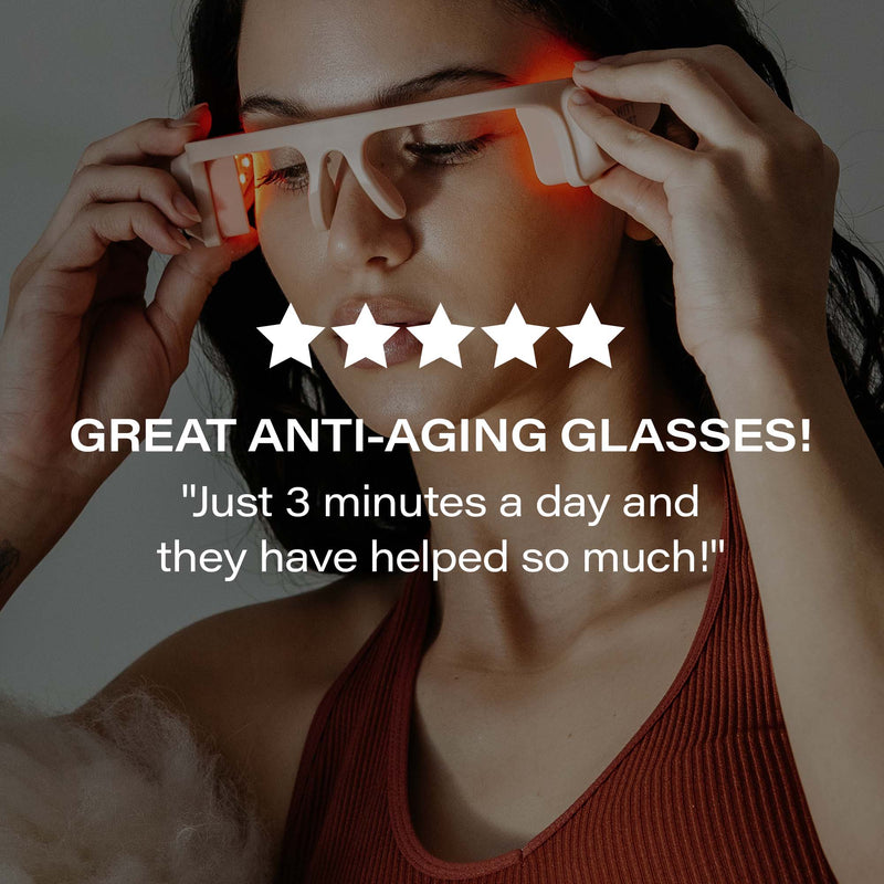 Alya | Anti-Aging Red LED Eye Glasses.